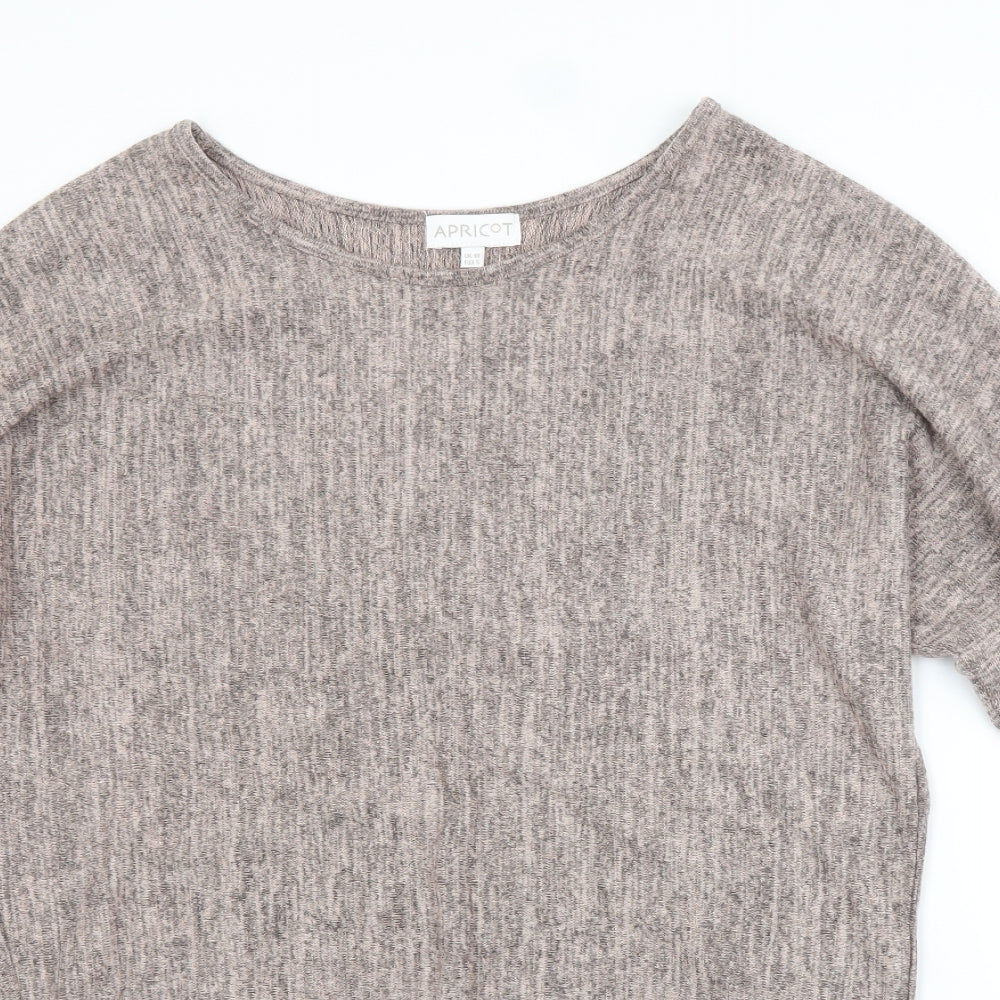 Apricot Womens Pink Scoop Neck  Polyester Pullover Jumper Size 10