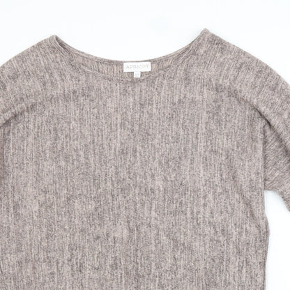 Apricot Womens Pink Scoop Neck  Polyester Pullover Jumper Size 10