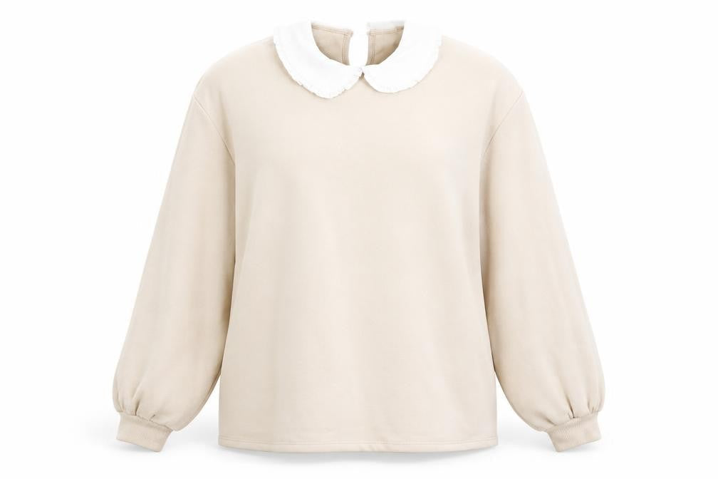 Womens UK Size M H&M Beige Pullover Jumper