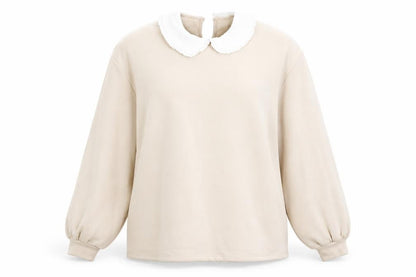 Womens UK Size M H&M Beige Pullover Jumper