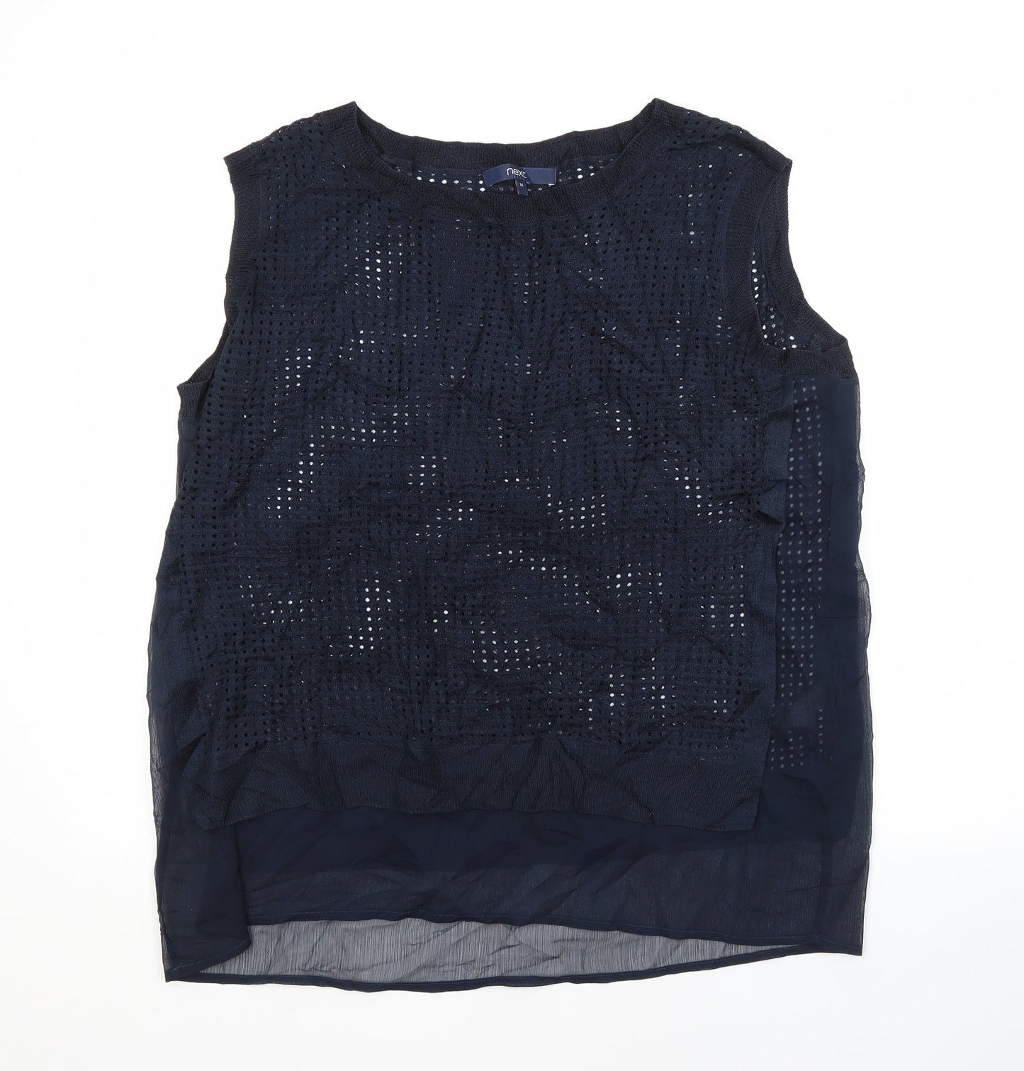 Womens UK Size 14 NEXT Blue Basic Blouse