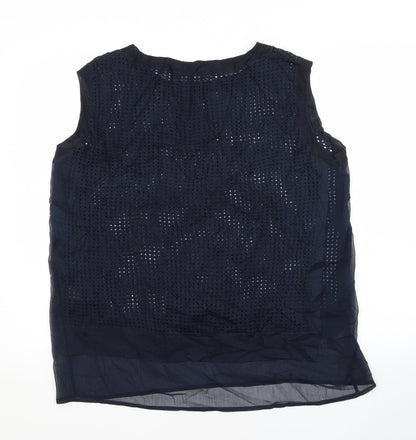 Womens UK Size 14 NEXT Blue Basic Blouse