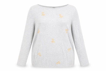 Womens UK Size 14 Preworn Grey Pullover Jumper