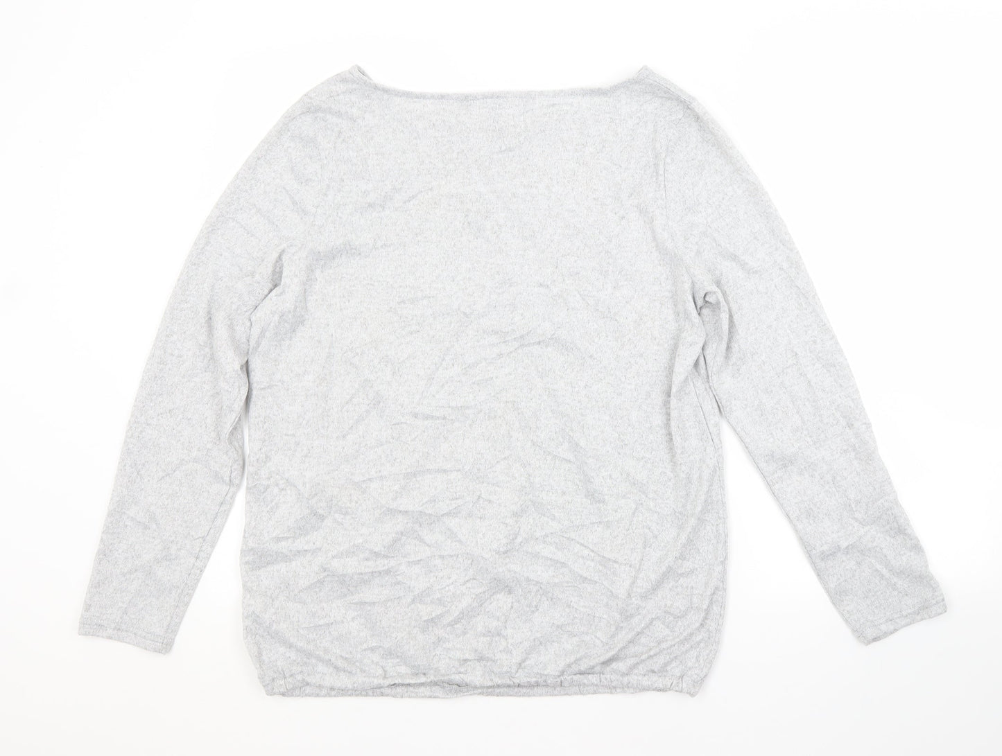 Womens UK Size 14 Preworn Grey Pullover Jumper