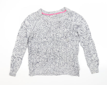 Womens UK Size  Preworn Blue Pullover Jumper
