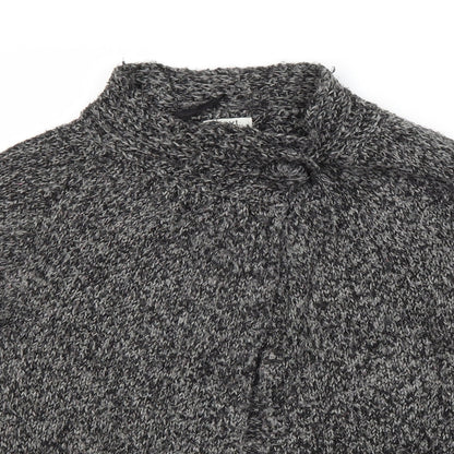 Womens UK Size M Preworn Grey Cardigan Jumper