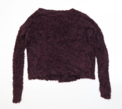 Womens UK Size 10 Topshop Purple Cardigan Jumper