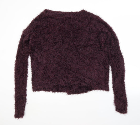 Womens UK Size 10 Topshop Purple Cardigan Jumper