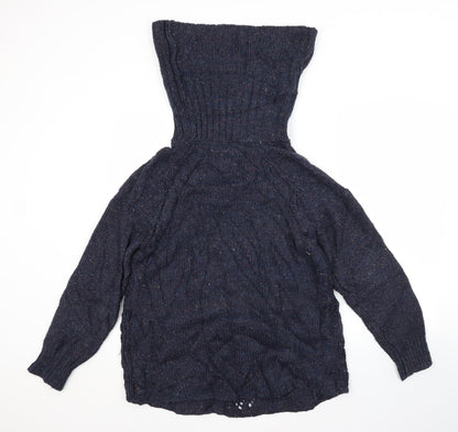 Womens UK Size M Preworn Blue Pullover Jumper
