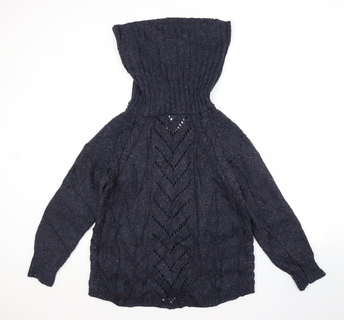 Womens UK Size M Preworn Blue Pullover Jumper