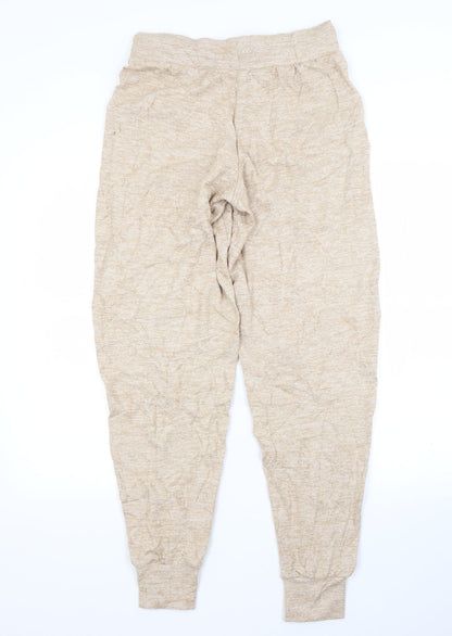 Womens UK Size 8 M&S Regular Fit Sweatpants Brown Trousers