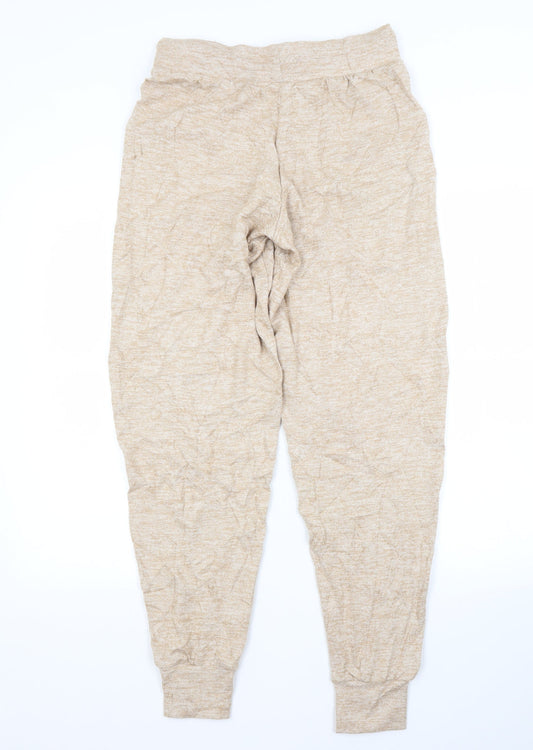 Womens UK Size 8 M&S Regular Fit Sweatpants Brown Trousers