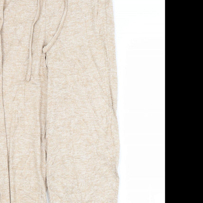 Womens UK Size 8 M&S Regular Fit Sweatpants Brown Trousers