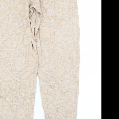 Womens UK Size 8 M&S Regular Fit Sweatpants Brown Trousers