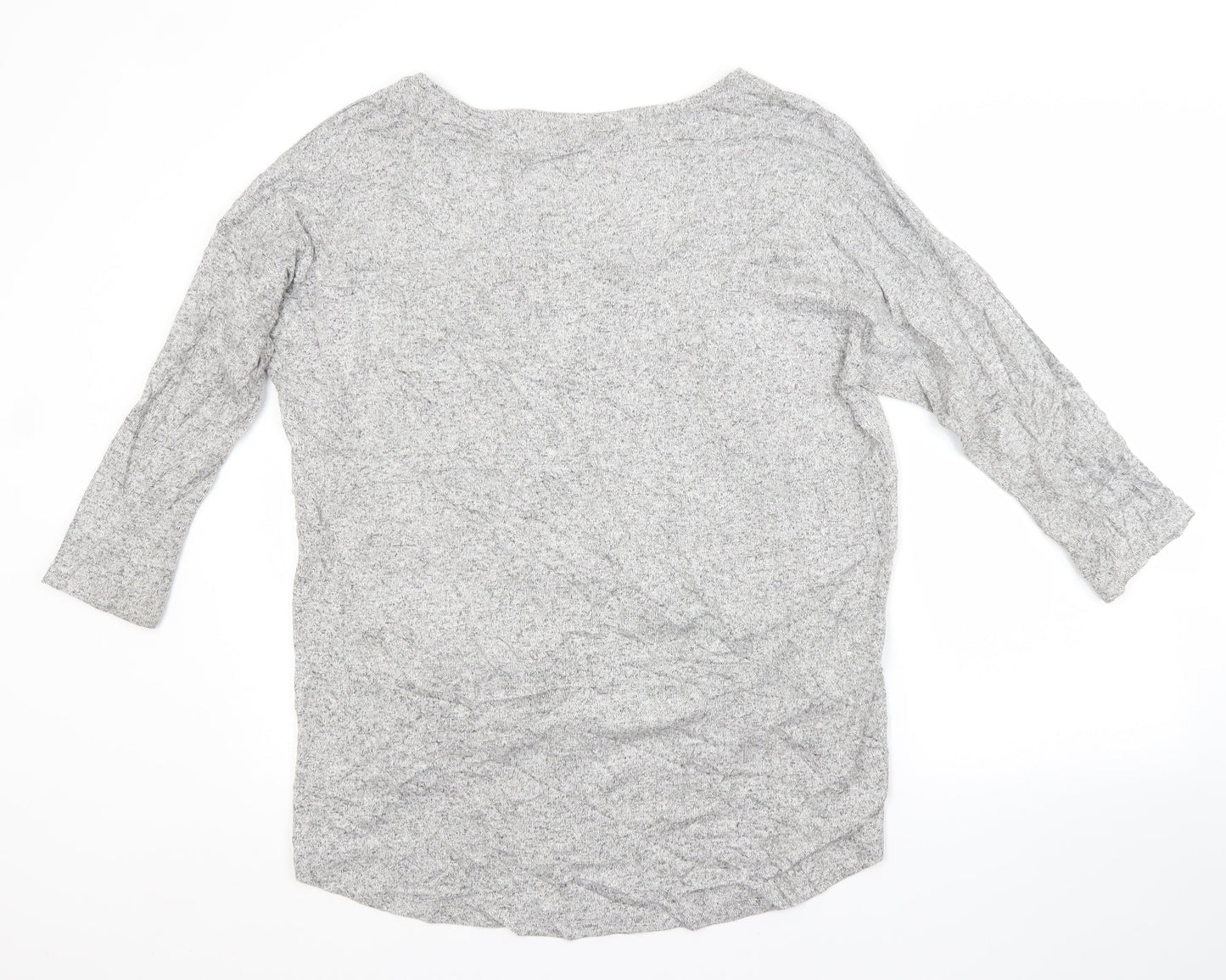 VITRIN Womens Grey Boat Neck  Polyester Pullover Jumper Size L