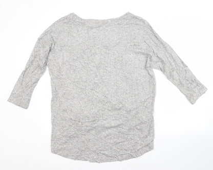 VITRIN Womens Grey Boat Neck  Polyester Pullover Jumper Size L