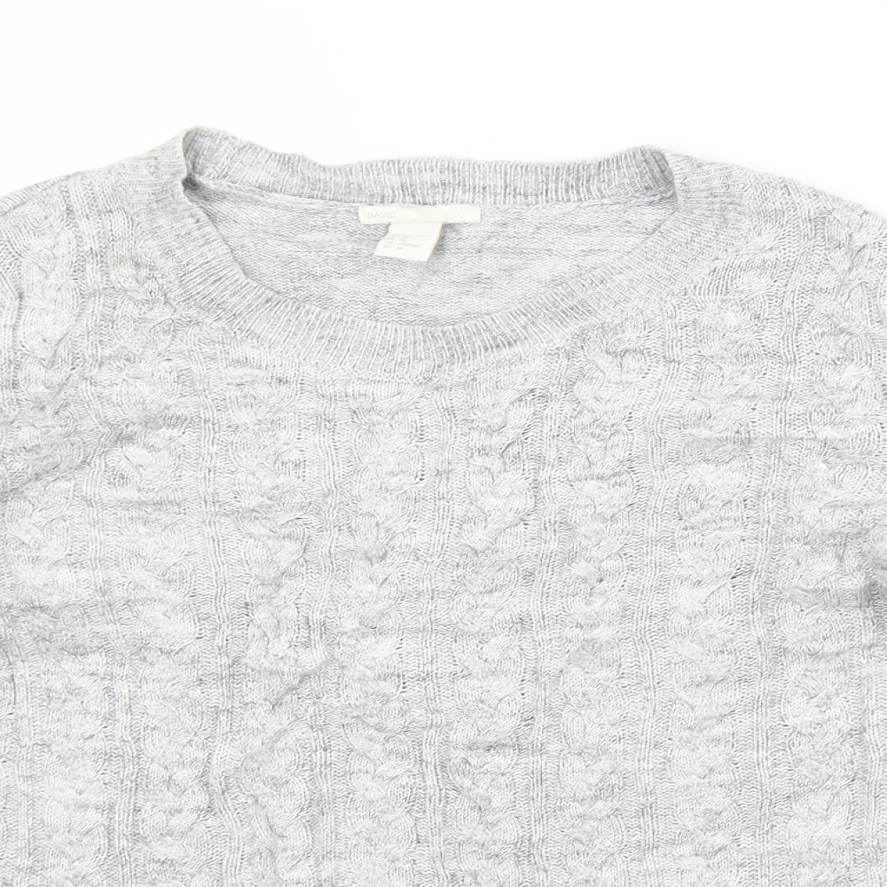 Womens UK Size M H&M Grey Pullover Jumper