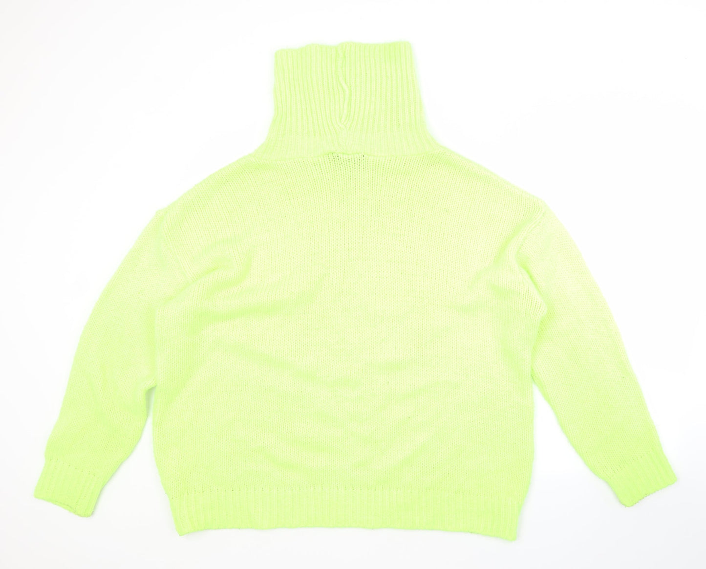 Womens UK Size L PRETTYLITTLETHING Green Pullover Jumper