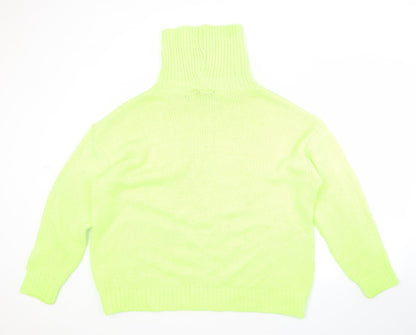 Womens UK Size L PRETTYLITTLETHING Green Pullover Jumper