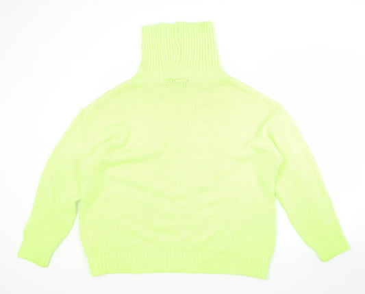 Womens UK Size L PRETTYLITTLETHING Green Pullover Jumper