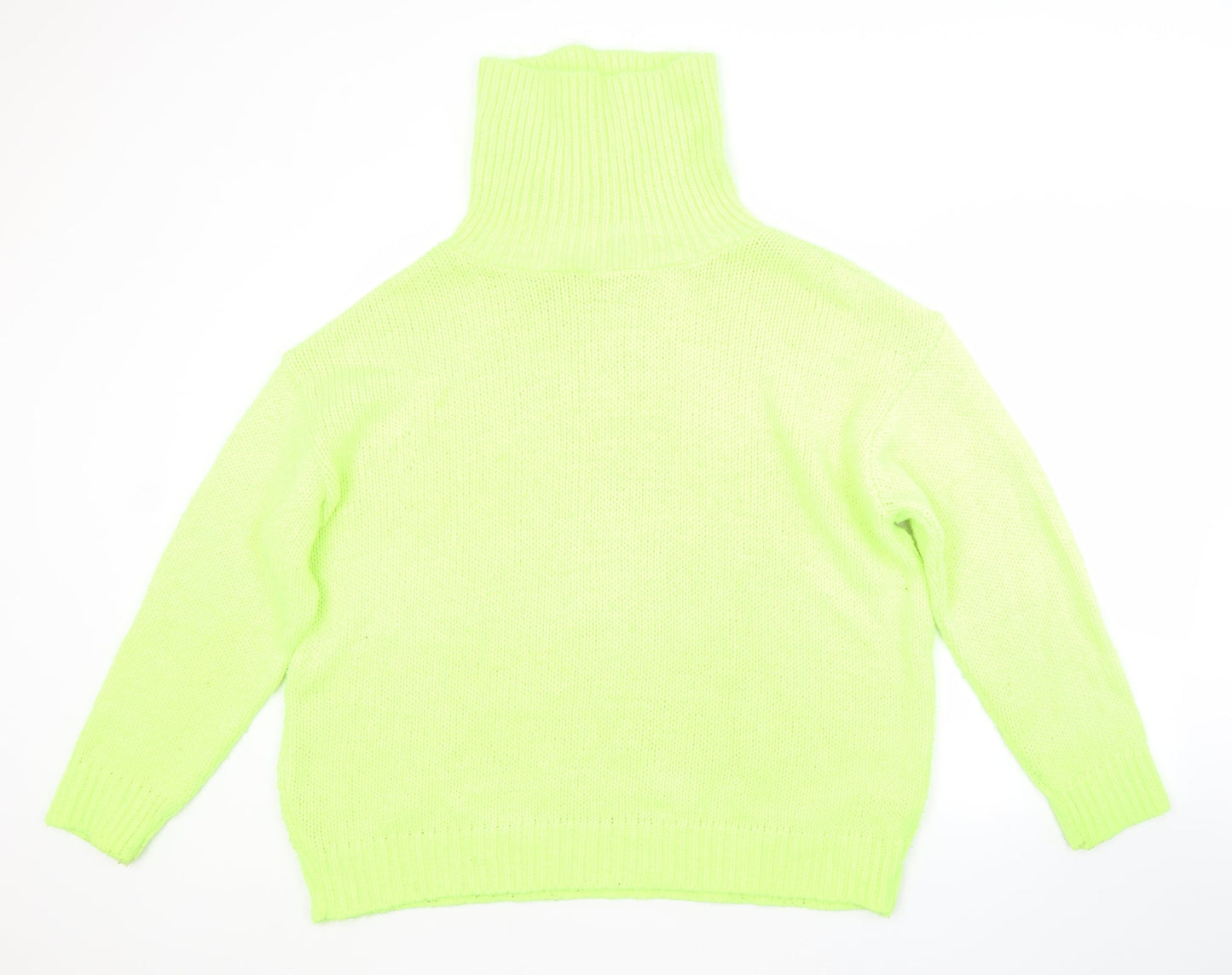 Womens UK Size L PRETTYLITTLETHING Green Pullover Jumper
