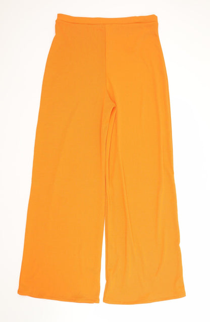 Womens UK Size 14 PRETTYLITTLETHING Regular Fit Bloomer Orange Trousers