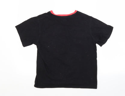 Womens UK Size 12 Preworn Black Basic T-Shirt