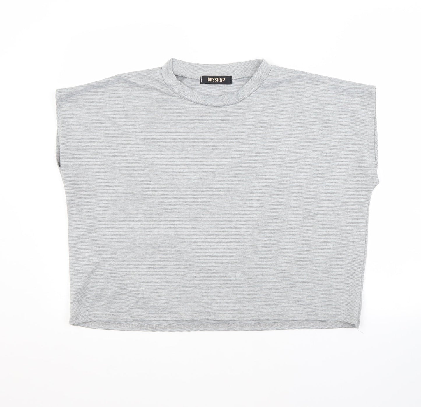 Womens UK Size M Misspap Grey Basic Blouse