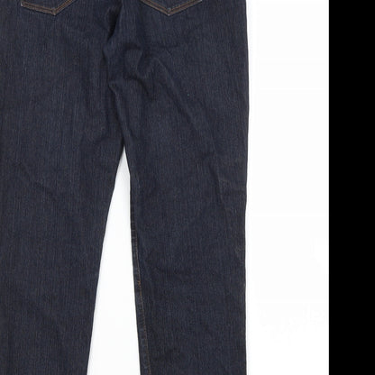 YES Womens Blue  Cotton Skinny Jeans Size 14 L26 in Regular