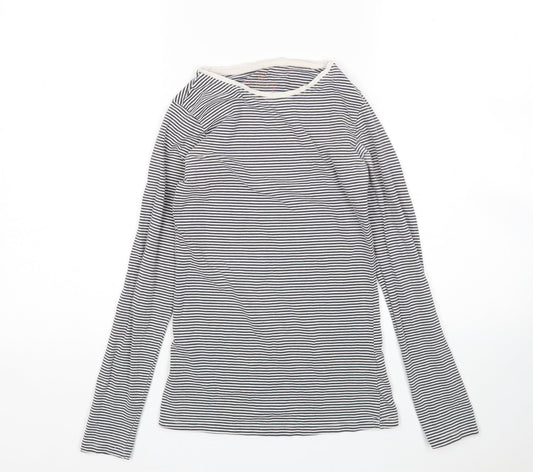 Primark Womens Multicoloured Striped  Basic T-Shirt Size 2XS Round Neck