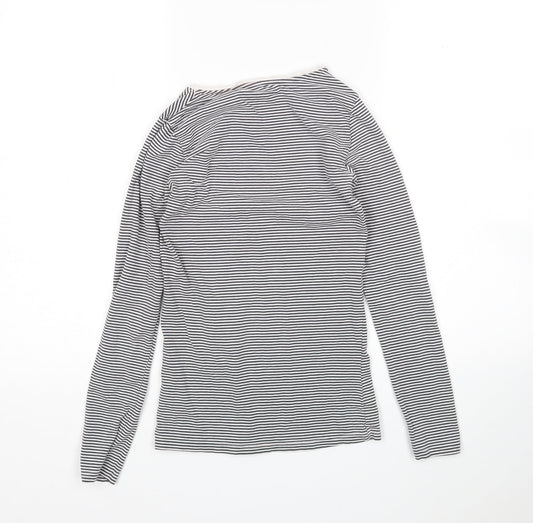 Primark Womens Multicoloured Striped  Basic T-Shirt Size 2XS Round Neck