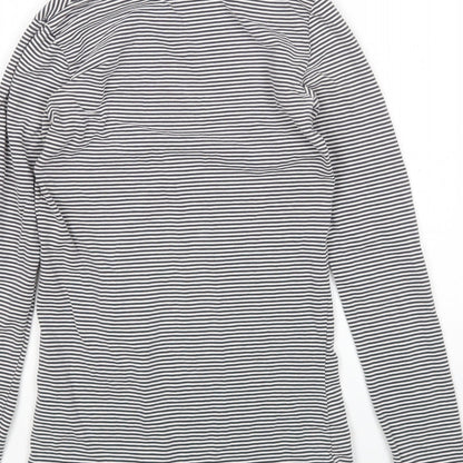 Primark Womens Multicoloured Striped  Basic T-Shirt Size 2XS Round Neck