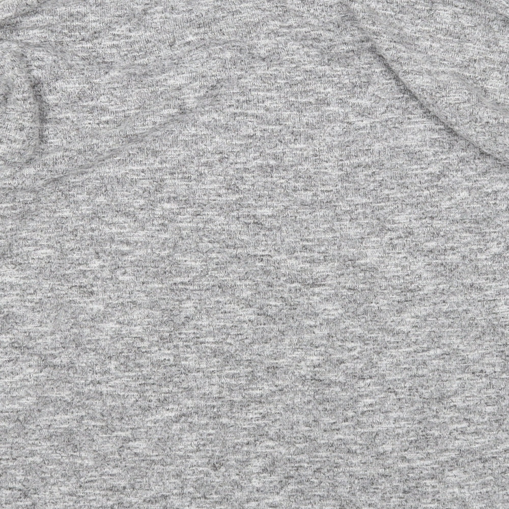 Peacocks Womens Grey Round Neck  Polyester Pullover Jumper Size 6