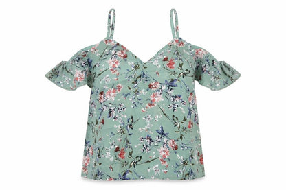 Womens UK Size L Shein Green Basic Blouse