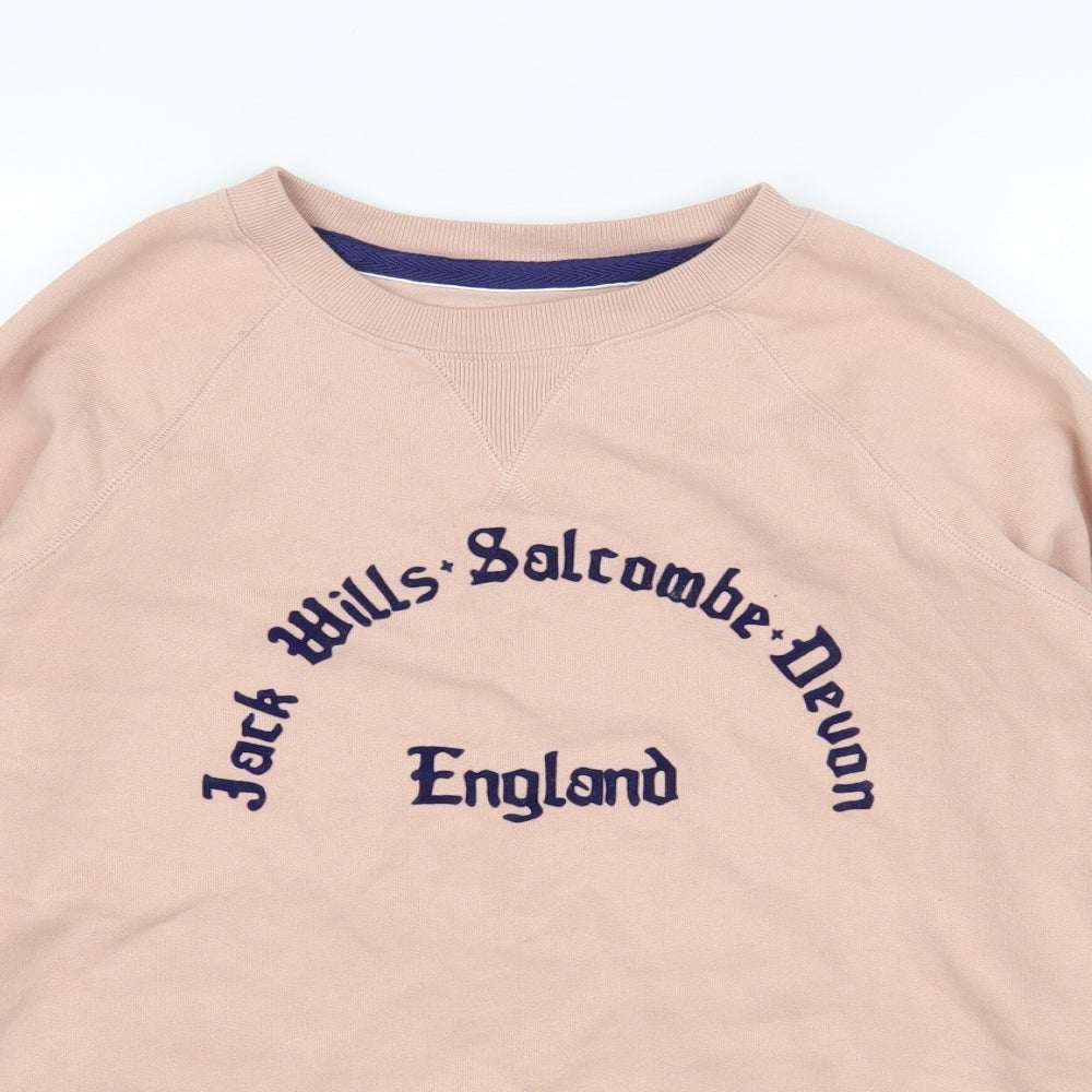 Womens UK Size 6 Jack Wills Pink Pullover Sweatshirt