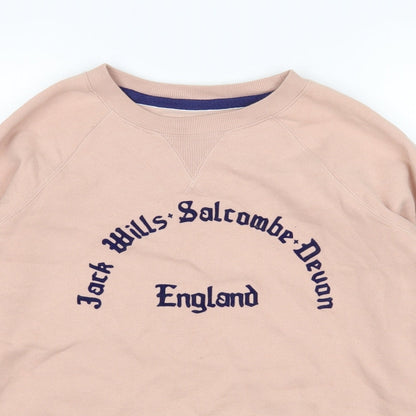 Womens UK Size 6 Jack Wills Pink Pullover Sweatshirt