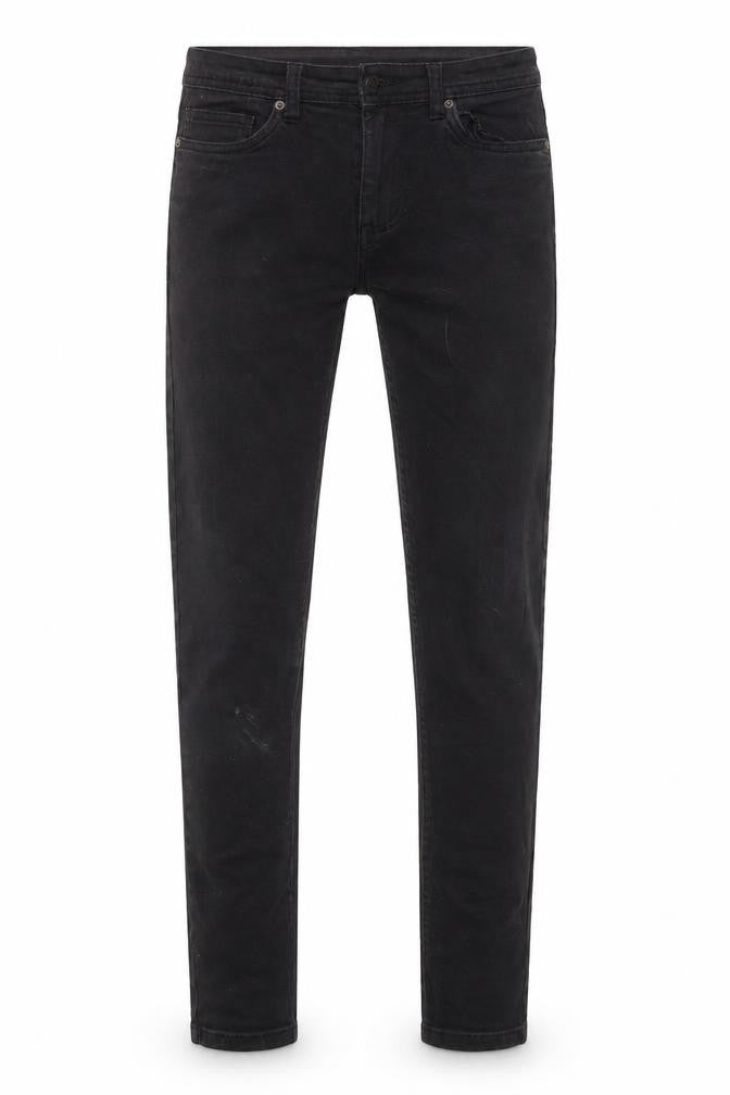 Mens UK Size 28 Denim Co Regular Fit Skinny Black Jeans