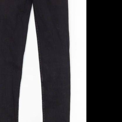 Denim Co Mens Black  Cotton Skinny Jeans Size 28 L32 in Regular