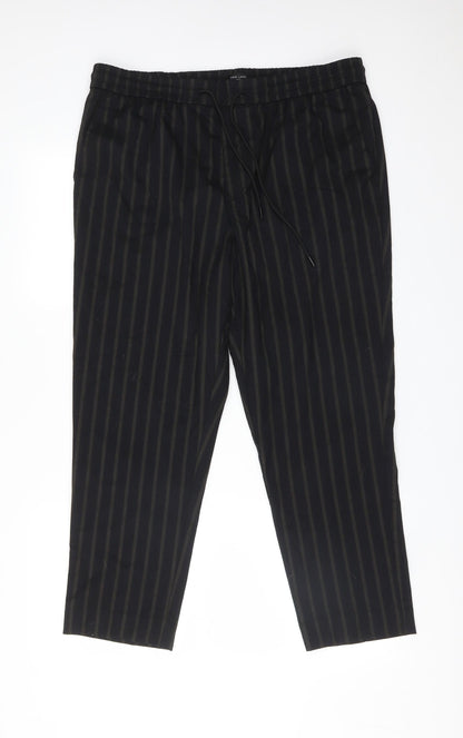 New Look Mens Multicoloured Striped Polyester Trousers  Size L L26 in Regular