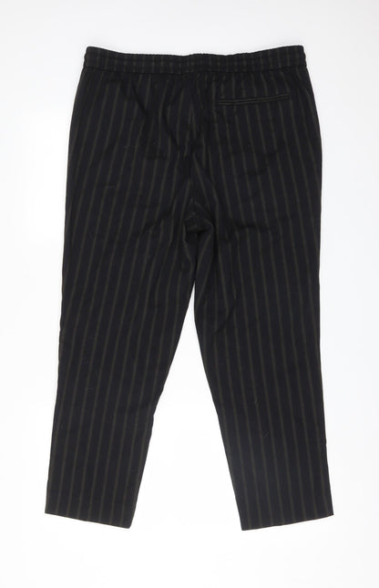 New Look Mens Multicoloured Striped Polyester Trousers  Size L L26 in Regular