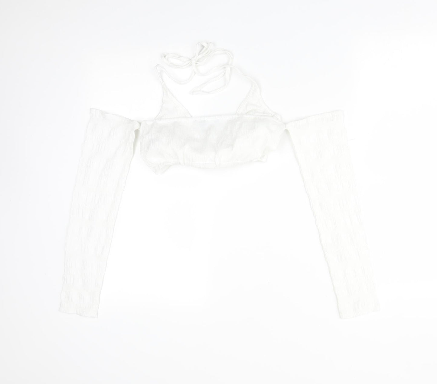 Womens UK Size 6 PRETTYLITTLETHING White Basic T-Shirt