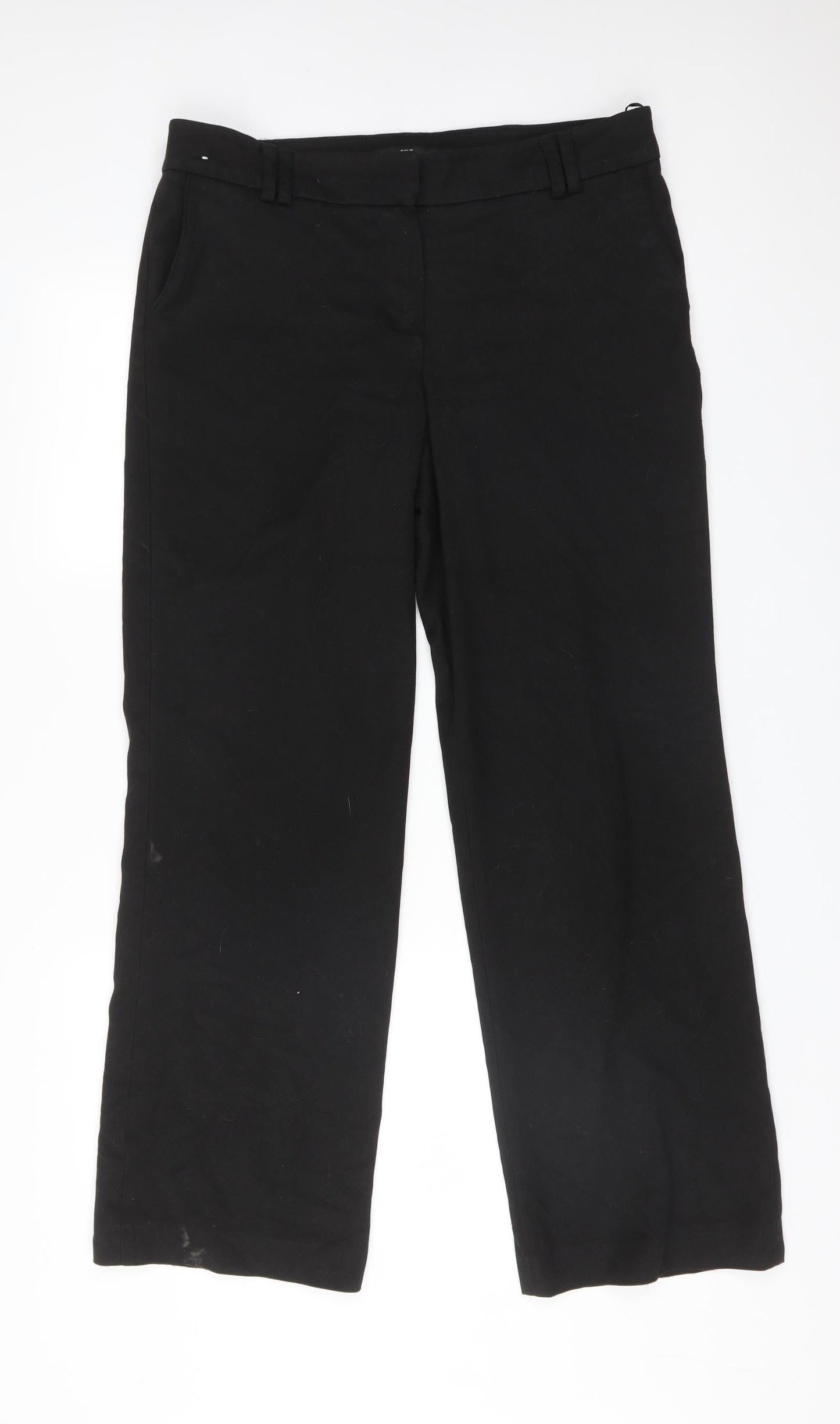 Womens UK Size 12 NEXT Regular Fit  Black Trousers