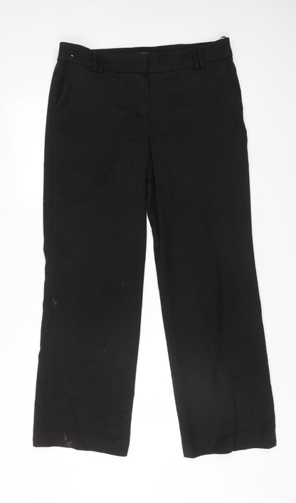 Womens UK Size 12 NEXT Regular Fit  Black Trousers