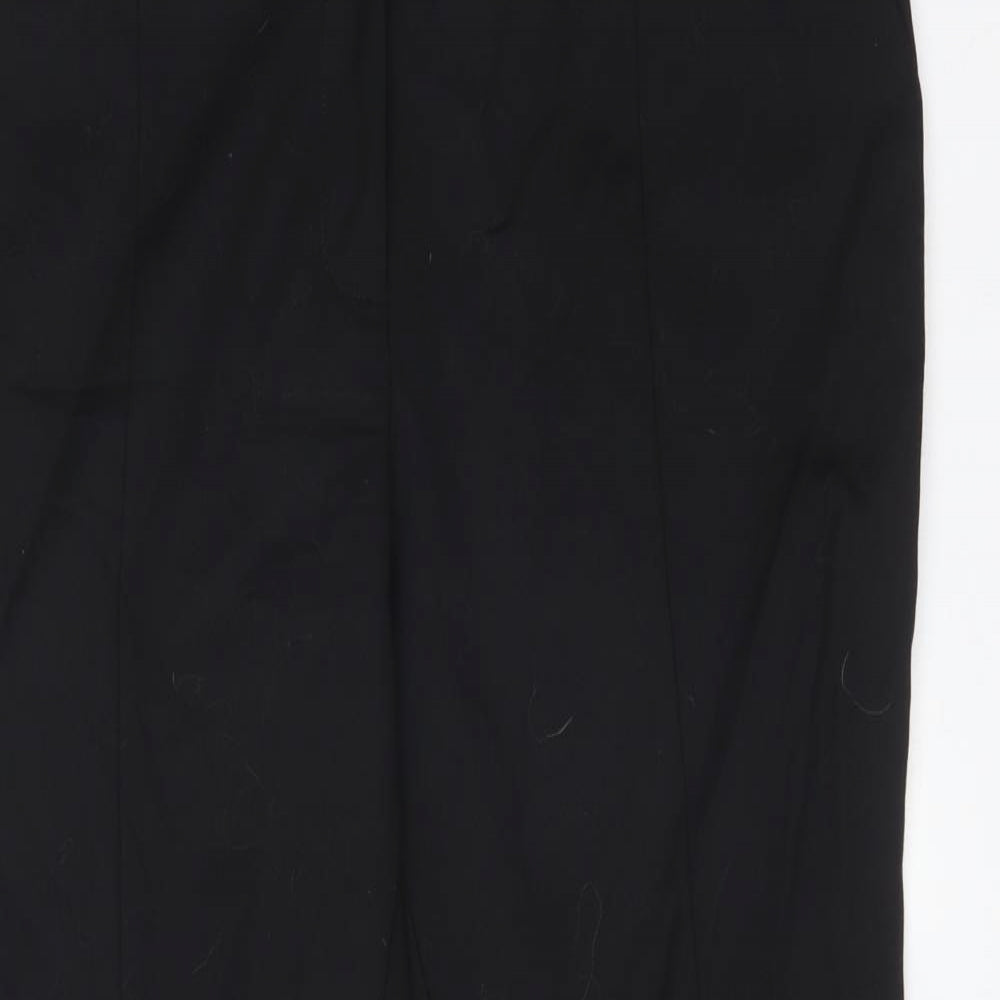 Womens UK Size 12 Very Regular Fit Dress Pants Black Trousers