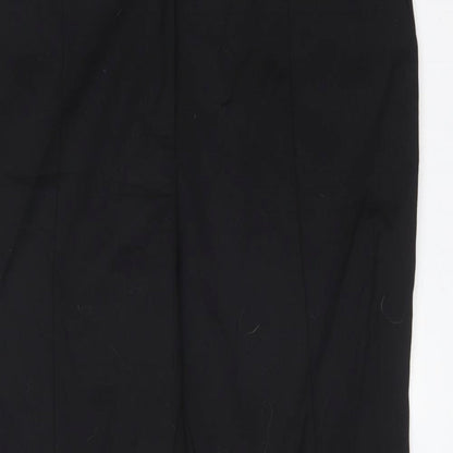 Womens UK Size 12 Very Regular Fit Dress Pants Black Trousers