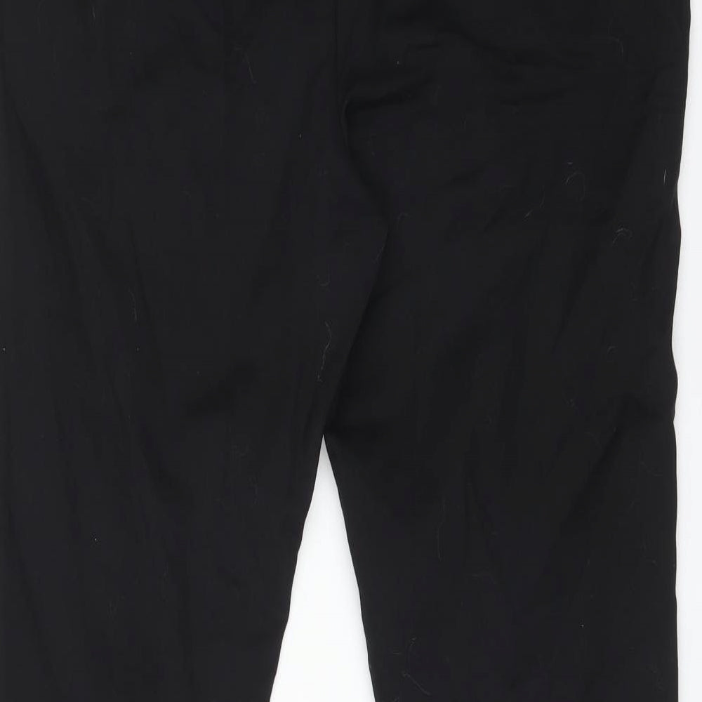 Womens UK Size 12 Very Regular Fit Dress Pants Black Trousers