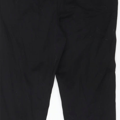 Womens UK Size 12 Very Regular Fit Dress Pants Black Trousers
