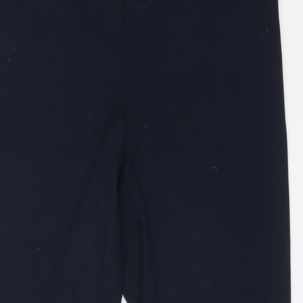 Womens UK Size 10 M&S Regular Fit Dress Pants Blue Trousers