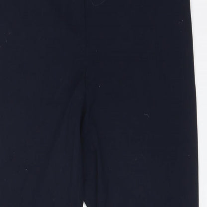 Womens UK Size 10 M&S Regular Fit Dress Pants Blue Trousers