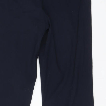 Womens UK Size 10 M&S Regular Fit Dress Pants Blue Trousers